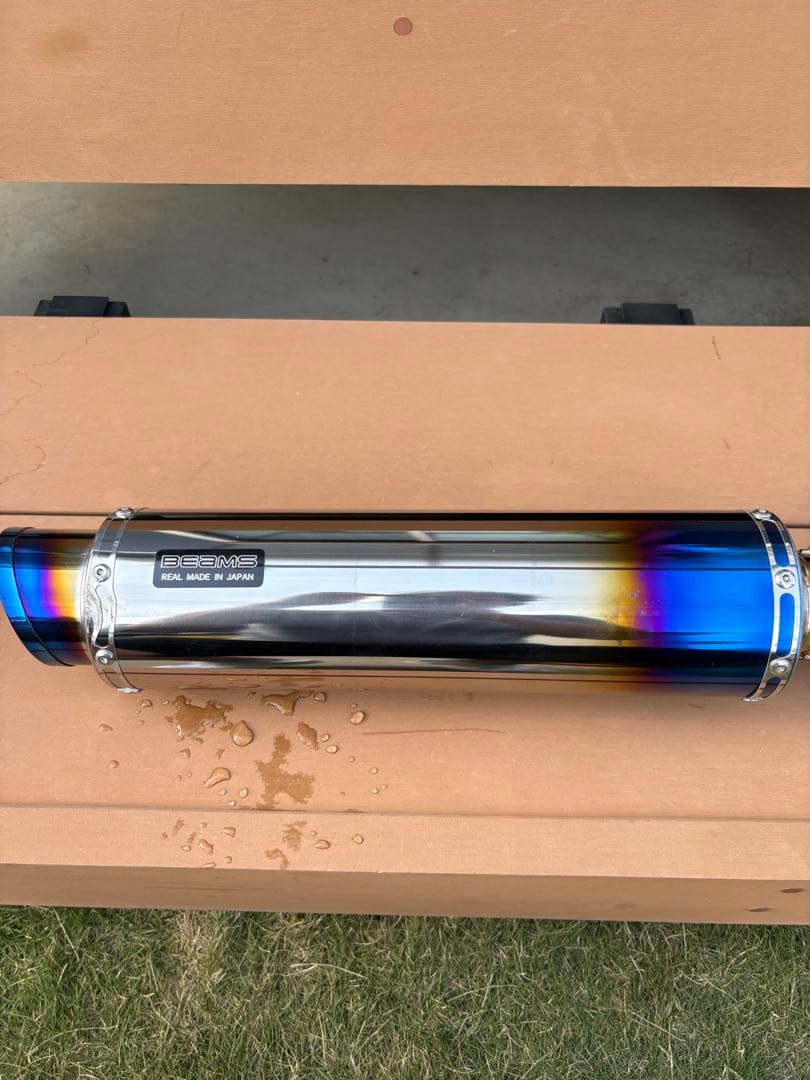 PCX jf81装着 BEAMS チタンマフラー