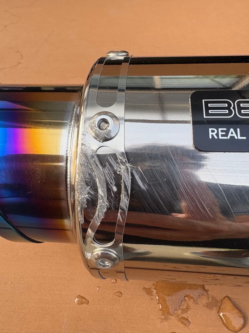 PCX jf81装着 BEAMS チタンマフラー