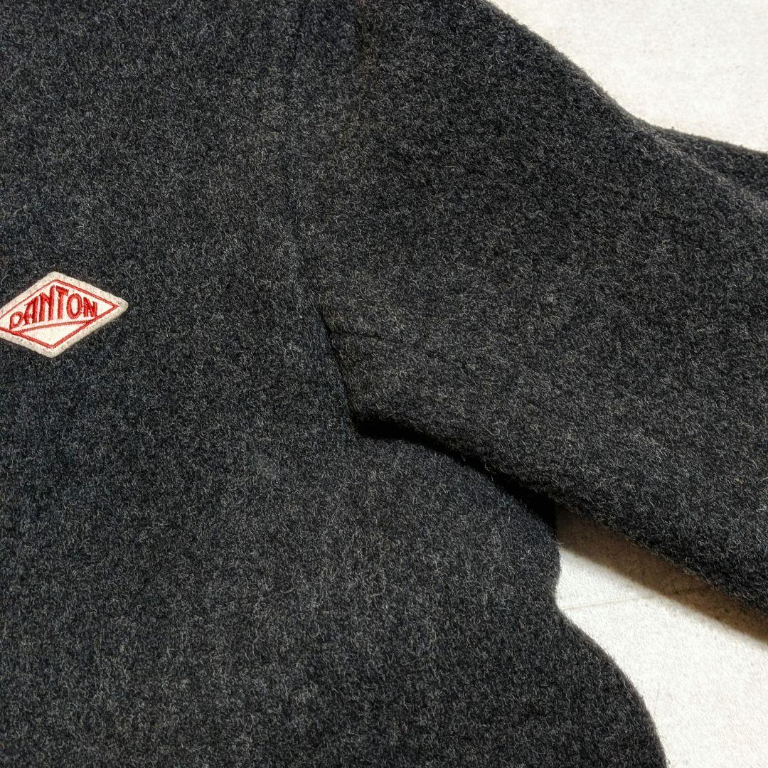 美品✨️ダントン ウールモッサ ノーカラーVネック ジャケット 近年モデル 38
