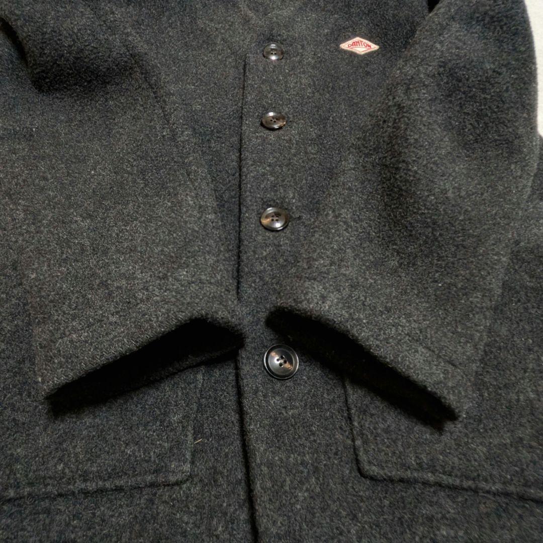 美品✨️ダントン ウールモッサ ノーカラーVネック ジャケット 近年モデル 38