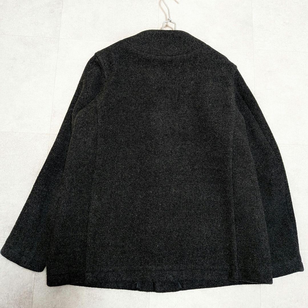 美品✨️ダントン ウールモッサ ノーカラーVネック ジャケット 近年モデル 38