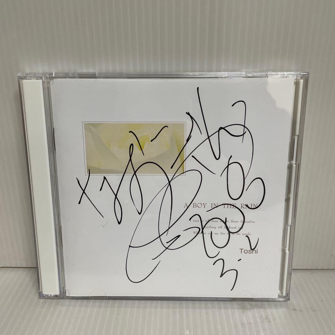 【サイン入り】XJAPAN TOSHI / A BOY IN THE RAIN