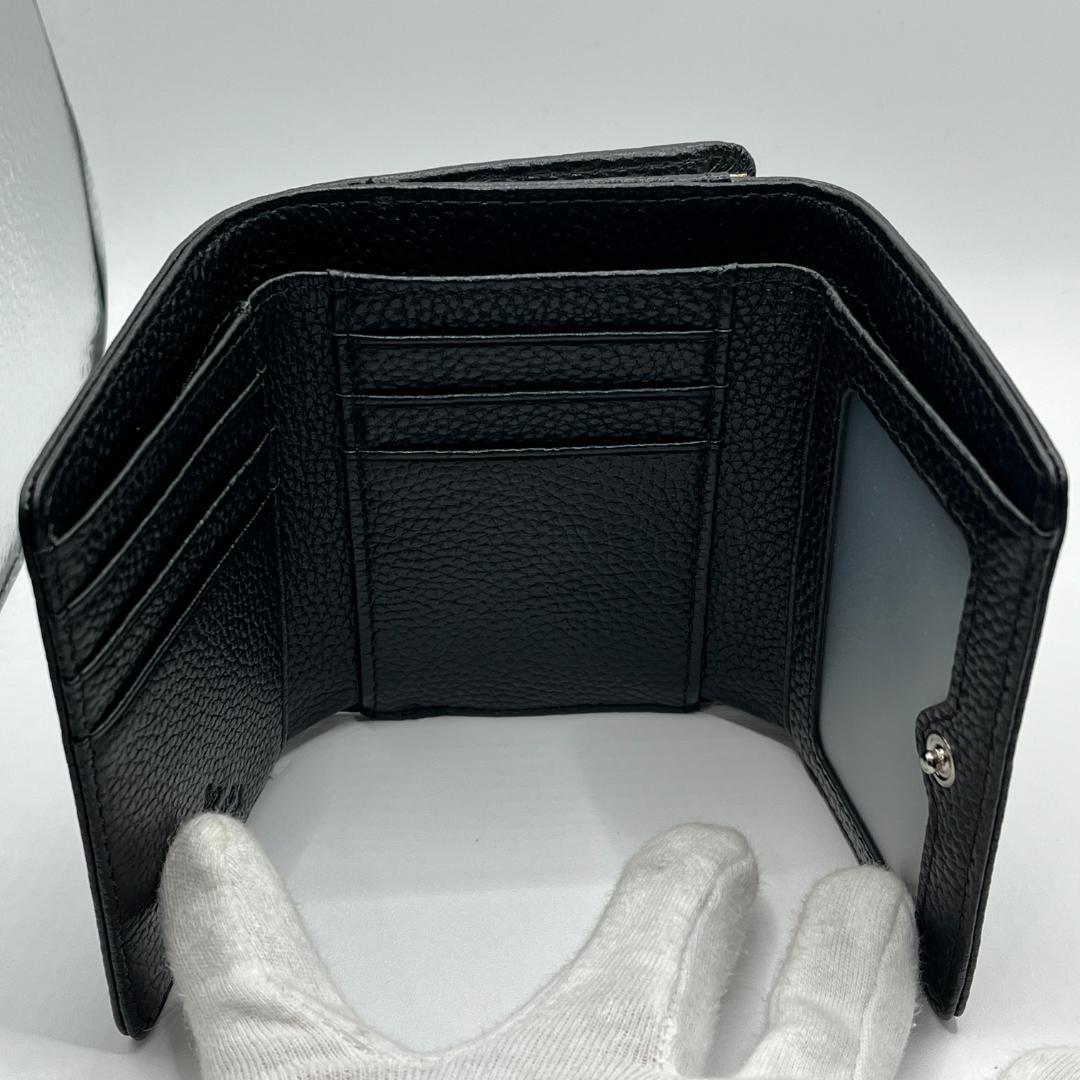 人気 Vivienne Westwood 特価 黒がま口 定番 折財布 高級感