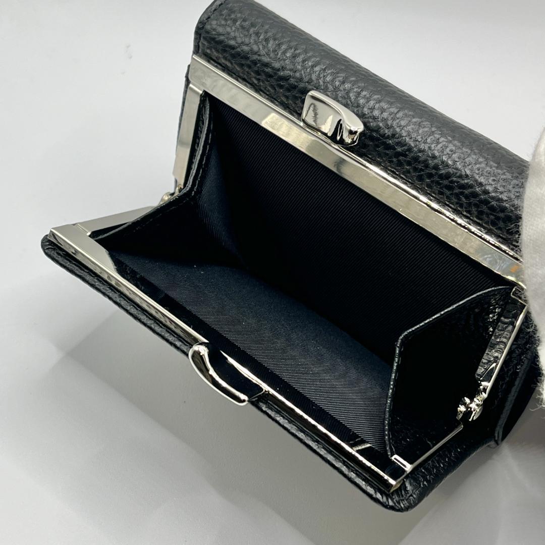 人気 Vivienne Westwood 特価 黒がま口 定番 折財布 高級感