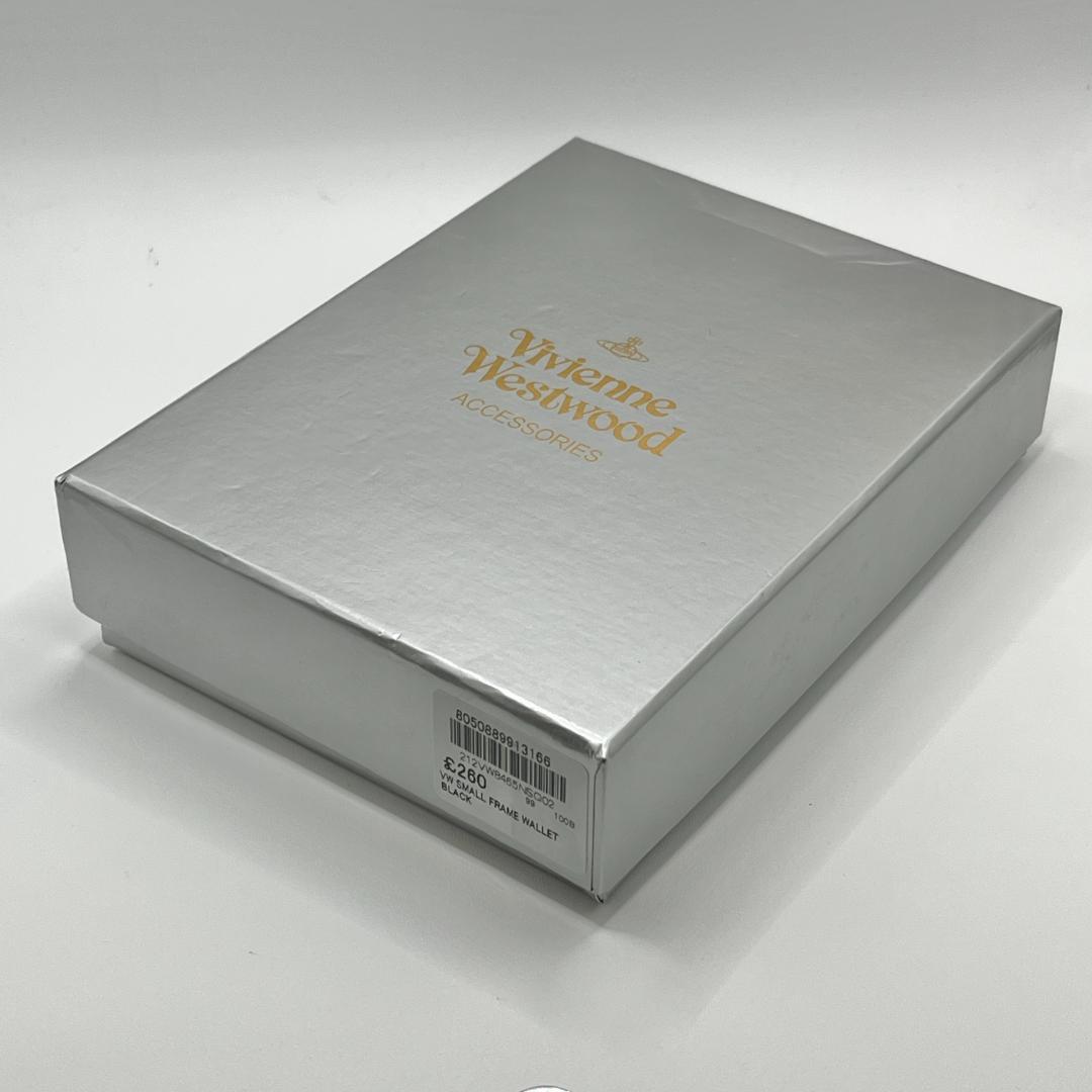 人気 Vivienne Westwood 特価 黒がま口 定番 折財布 高級感