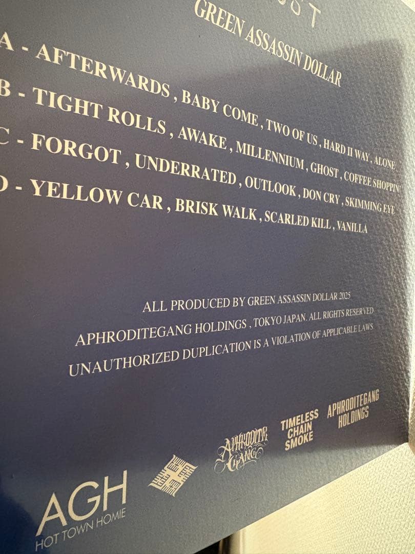 未開封品 GHOST -2LP- / GREEN ASSASSIN DOLLAR