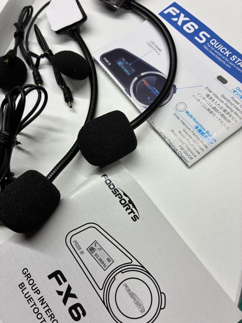 FODSPORTS ★fx6s★バイクインカム★2台セットなのでスグ使えます！