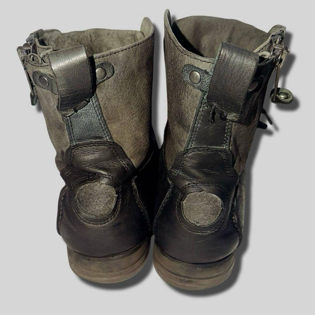 靴 00s archive sidezip work boots grunge