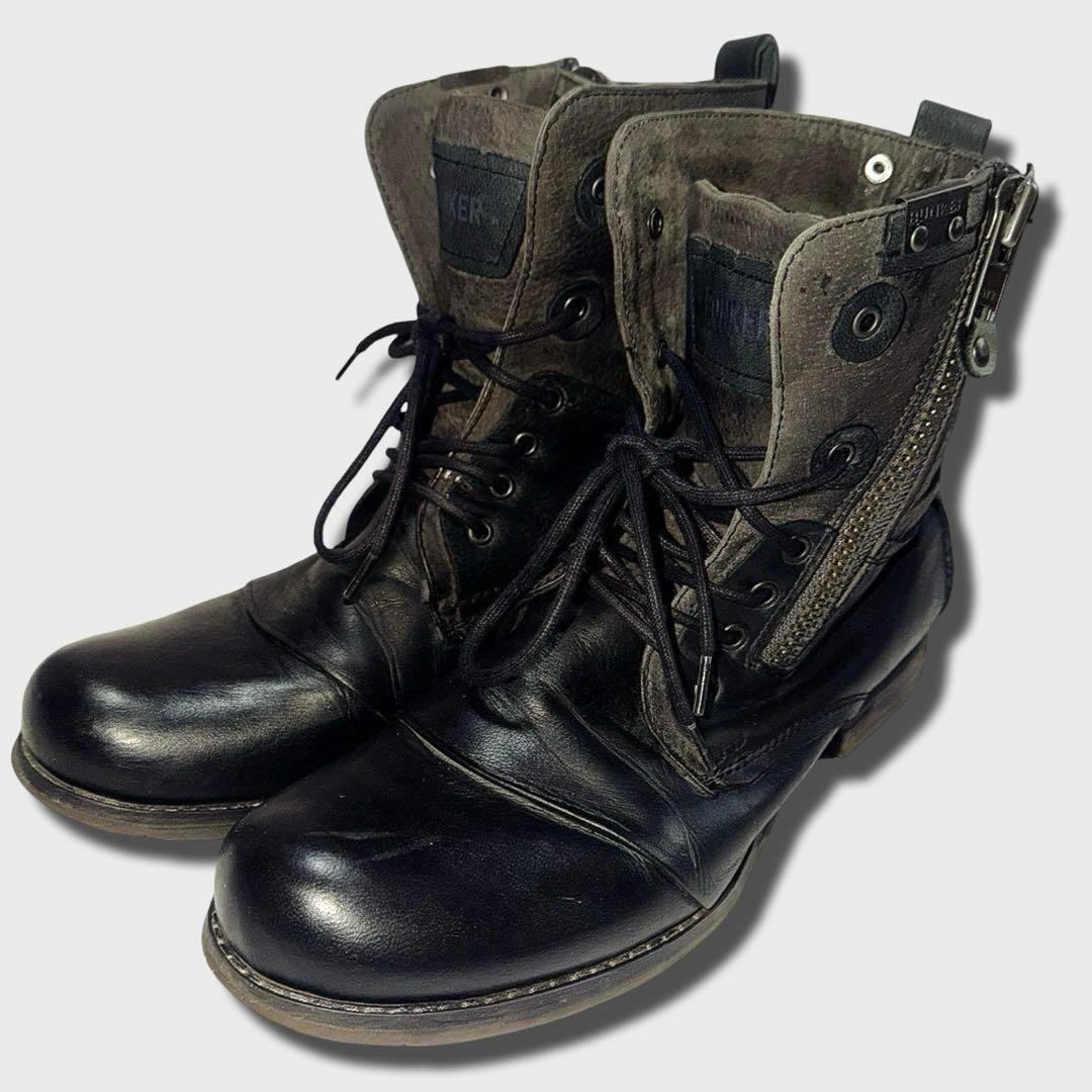 靴 00s archive sidezip work boots grunge