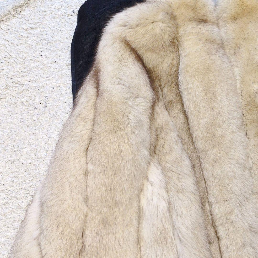 2-70【高級毛皮】フォックスファーコート　ボリューミー