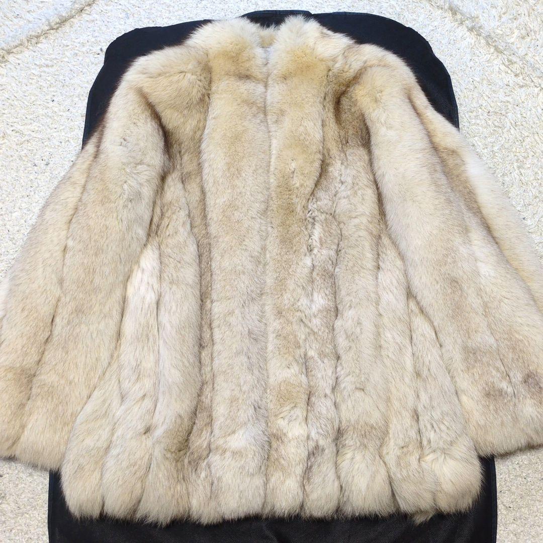 2-70【高級毛皮】フォックスファーコート　ボリューミー