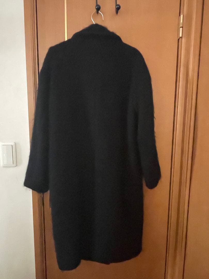 CLANE 黒 チェスターコート ロング丈