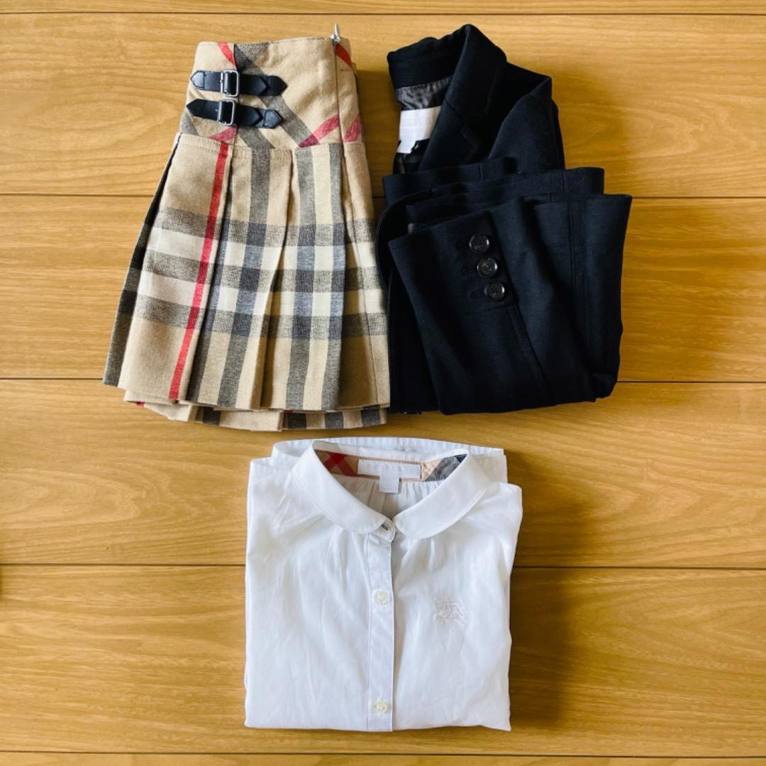 1/17まで値引中　卒園式 入学式. BURBERRY バーバリー セットアップ