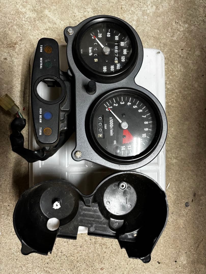 ゼファー400 親子メーター