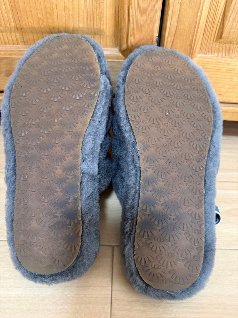 【ゆ】　UGG サンダル　グレー