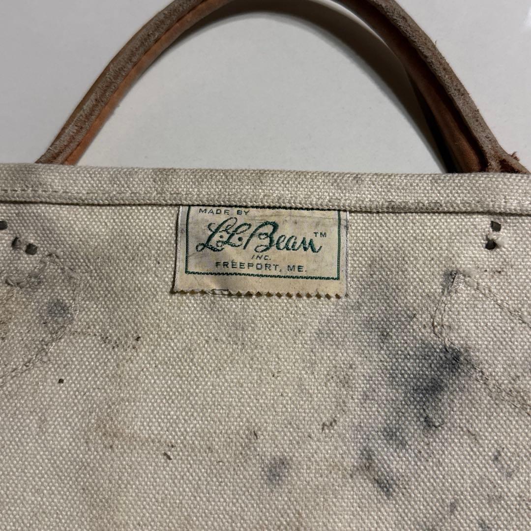 60's L.L.Bean ログキャリー 薪用 筆記体タグ Vintage