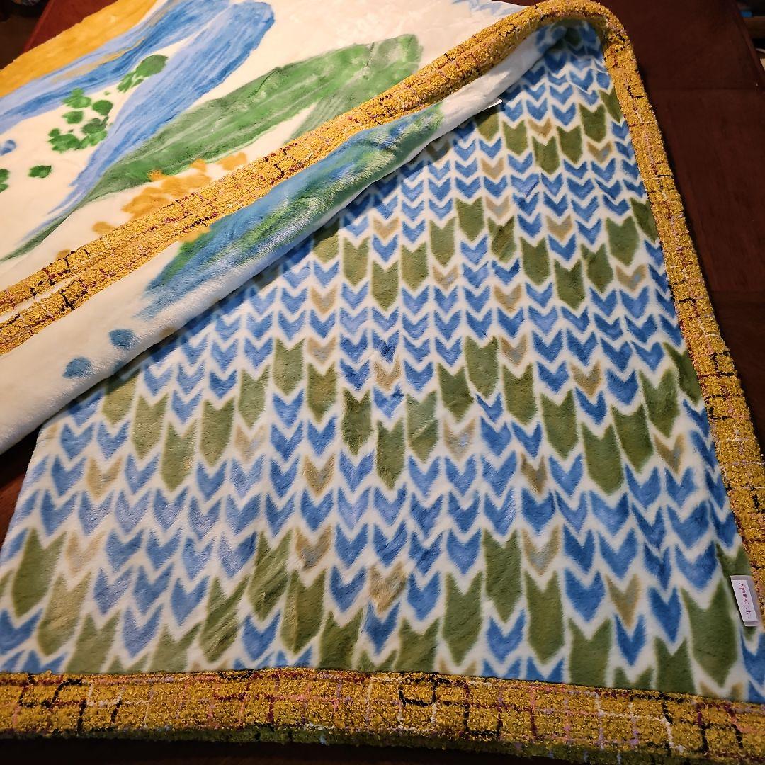 西川リビングニューマイヤー 毛布、 Borelyニットヘヘ縁縁 140x200