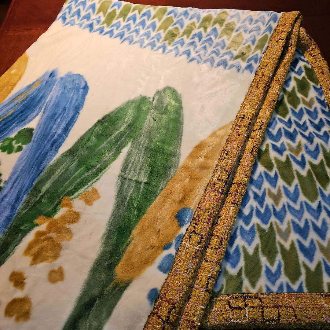 西川リビングニューマイヤー 毛布、 Borelyニットヘヘ縁縁 140x200