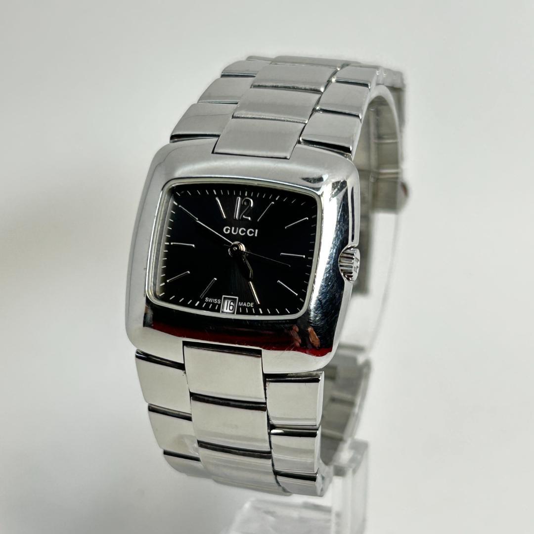 【新品電池】GUCCI グッチ 8500L グレー文字盤 腕時計 レディース