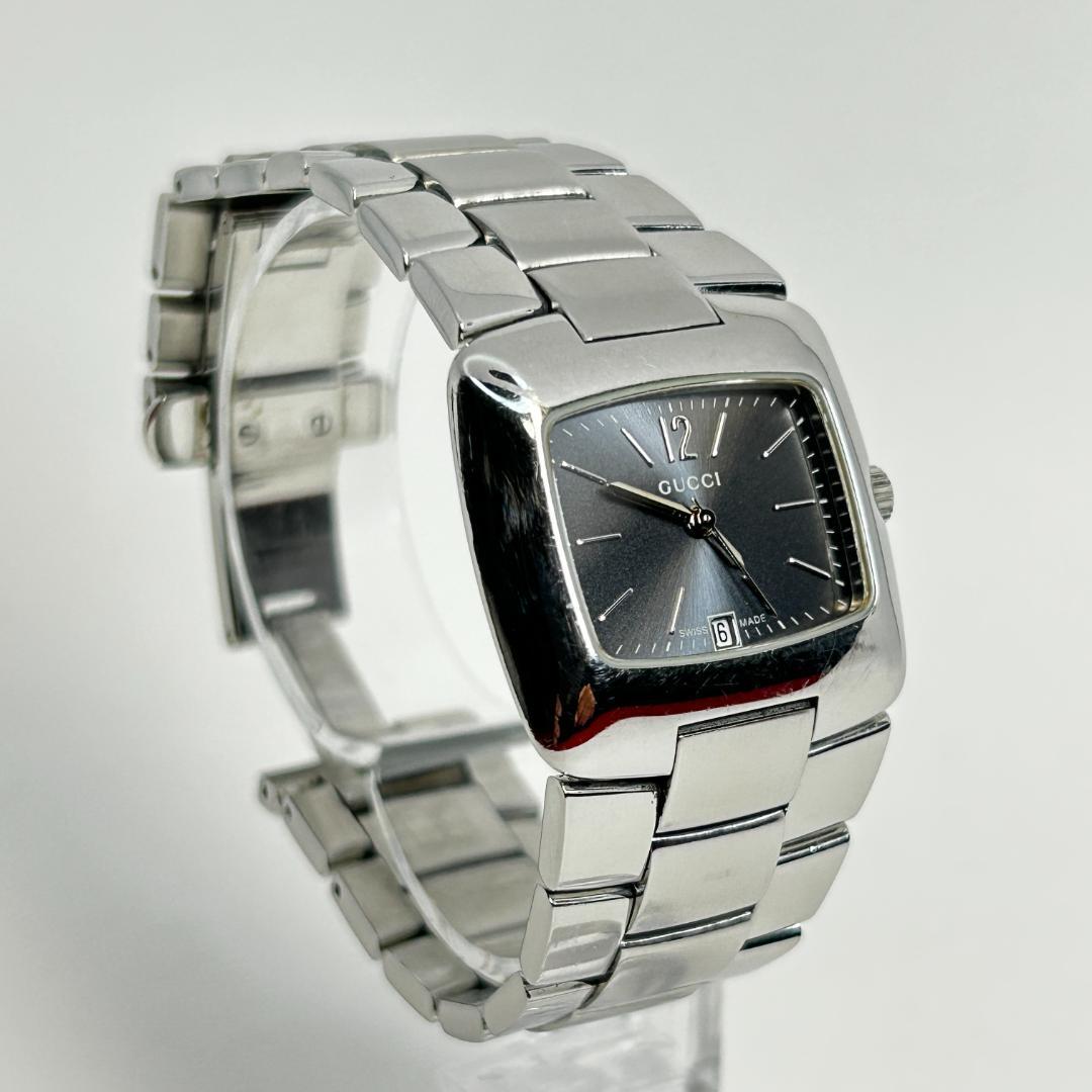 【新品電池】GUCCI グッチ 8500L グレー文字盤 腕時計 レディース