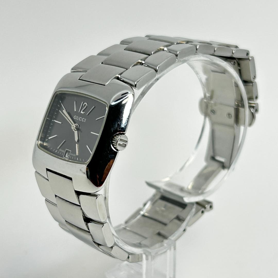 【新品電池】GUCCI グッチ 8500L グレー文字盤 腕時計 レディース