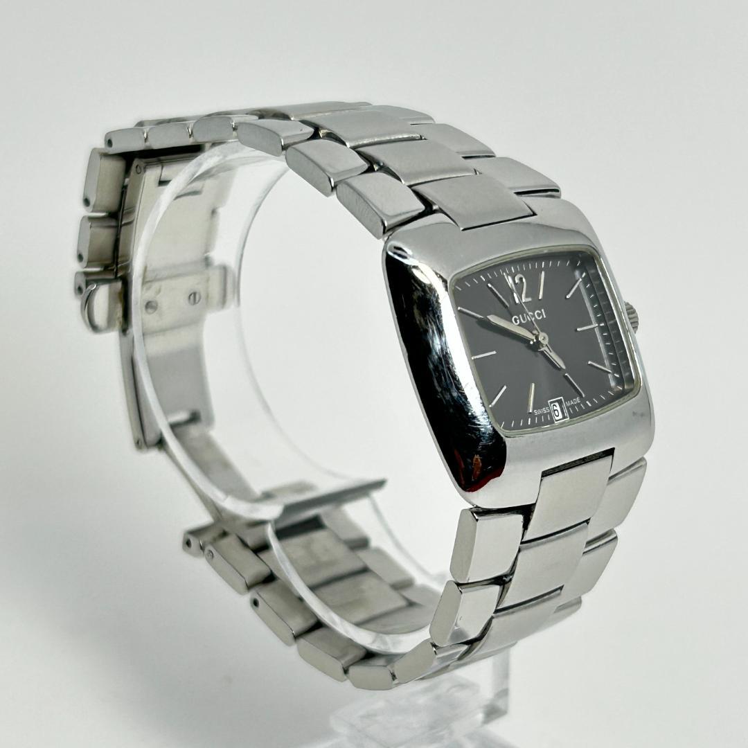 【新品電池】GUCCI グッチ 8500L グレー文字盤 腕時計 レディース