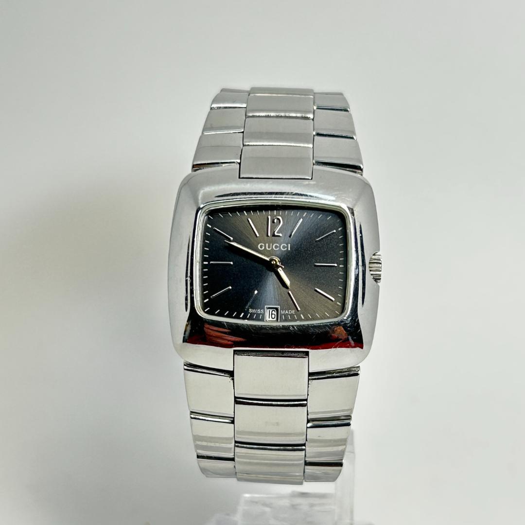 【新品電池】GUCCI グッチ 8500L グレー文字盤 腕時計 レディース