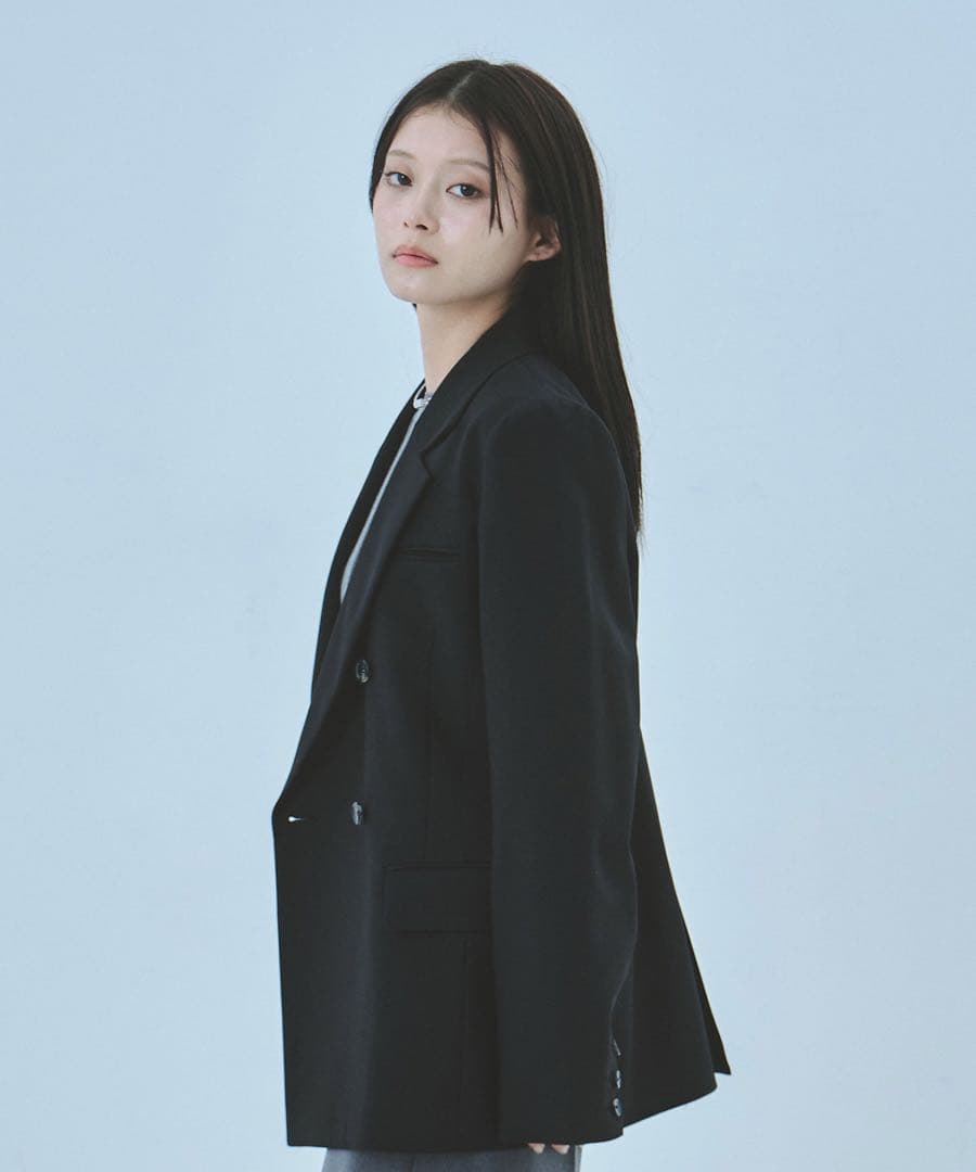 新品タグ付 UNITED TOKYO レイヤードカラーテーラードジャケット 黒