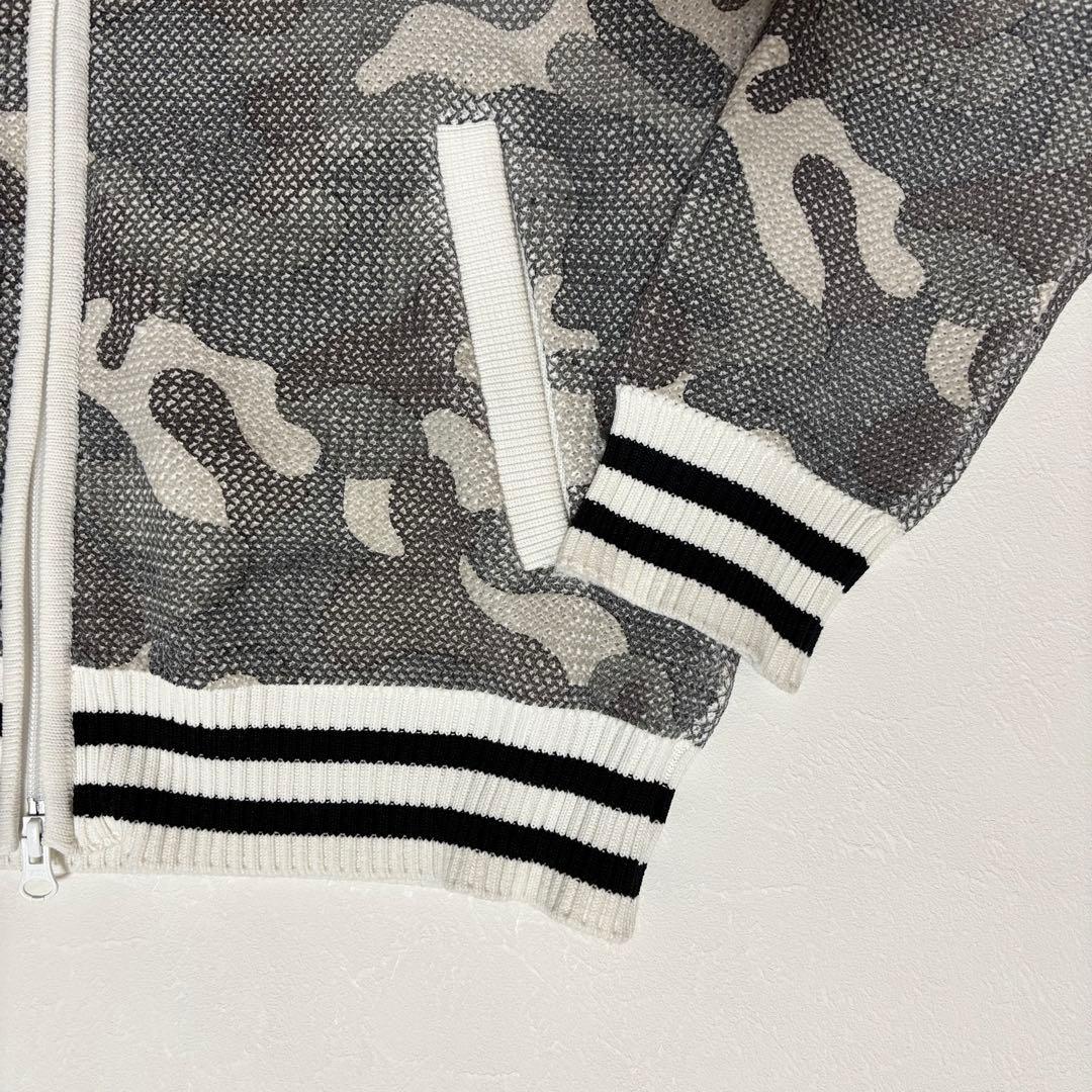 パーリーゲイツ　メッシュカモフラ柄 ジップアップブルゾン ゴルフウェア サイズ4