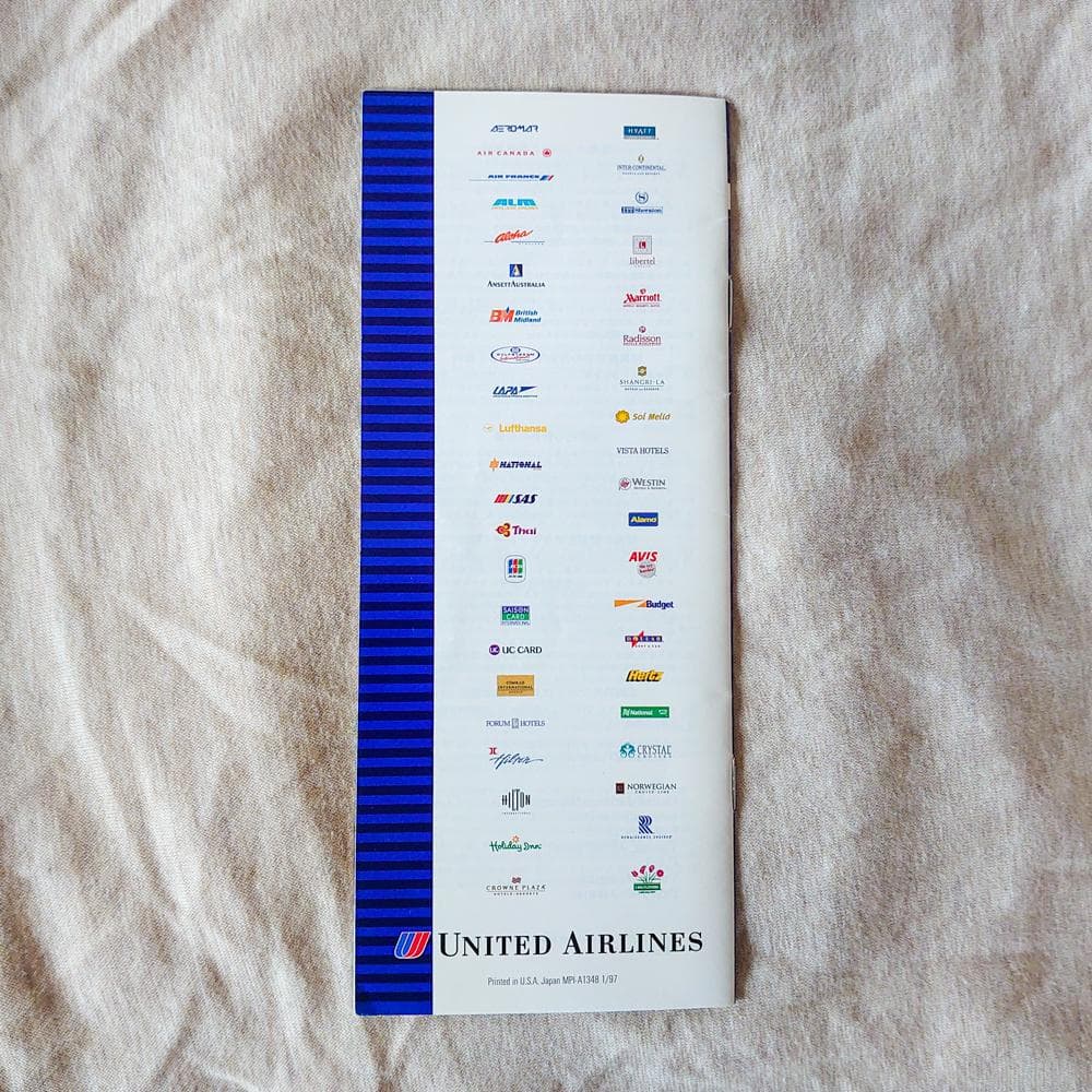 【ユナイテッド航空】マイレージプラス特典 メンバーガイド UA