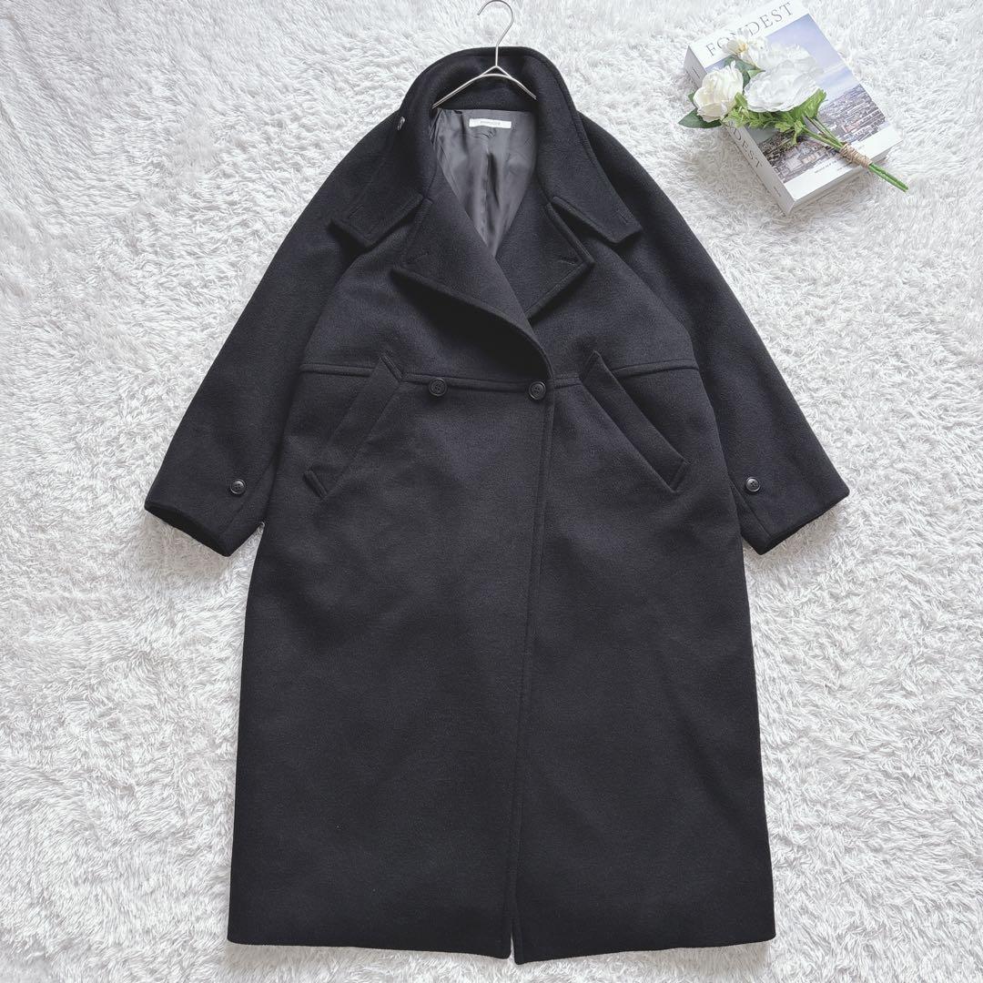 極美品♡完売品B.C STOCK WビーバーコクーンW前スタンドコート 24AW