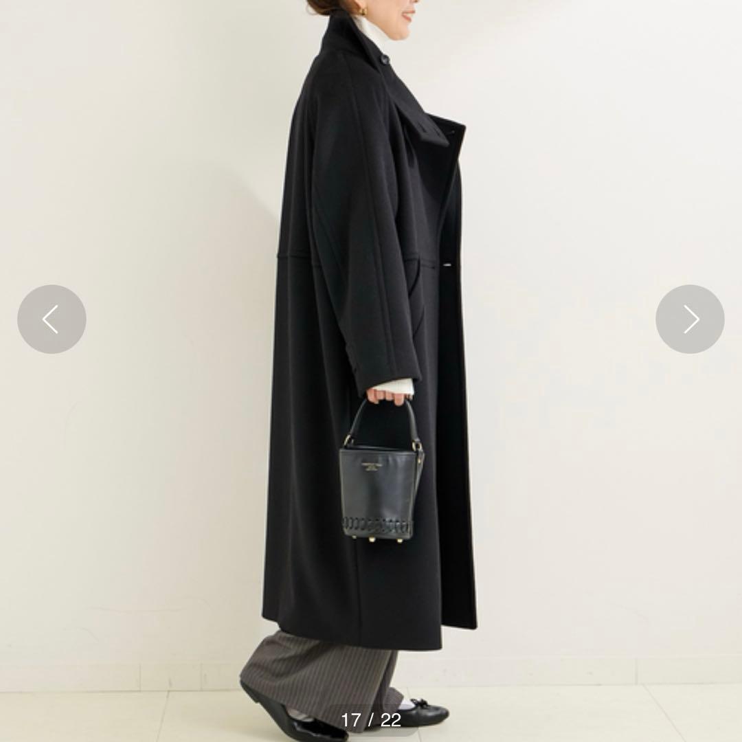 極美品♡完売品B.C STOCK WビーバーコクーンW前スタンドコート 24AW