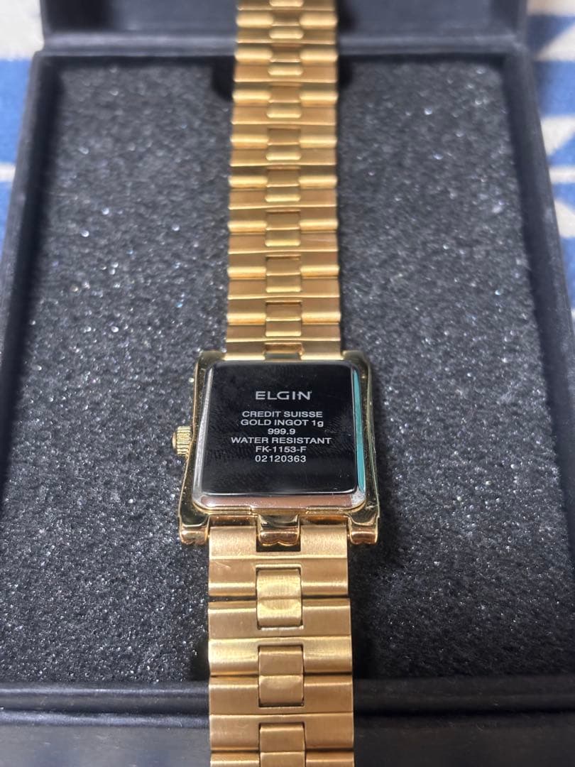 革職人さん専用 ELGIN ゴールド インゴット腕時計　 FKー1153F