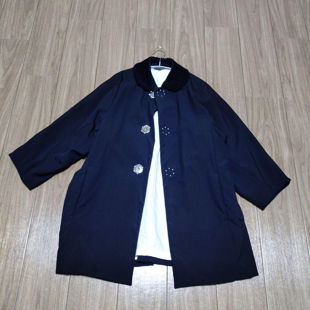 【美品】コムデギャルソン　コート　ビッグスナップボタン　ブラック