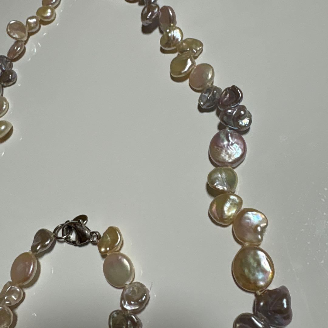 淡水バロックパール ネックレス ブレスレット