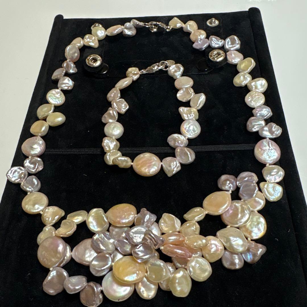 淡水バロックパール ネックレス ブレスレット