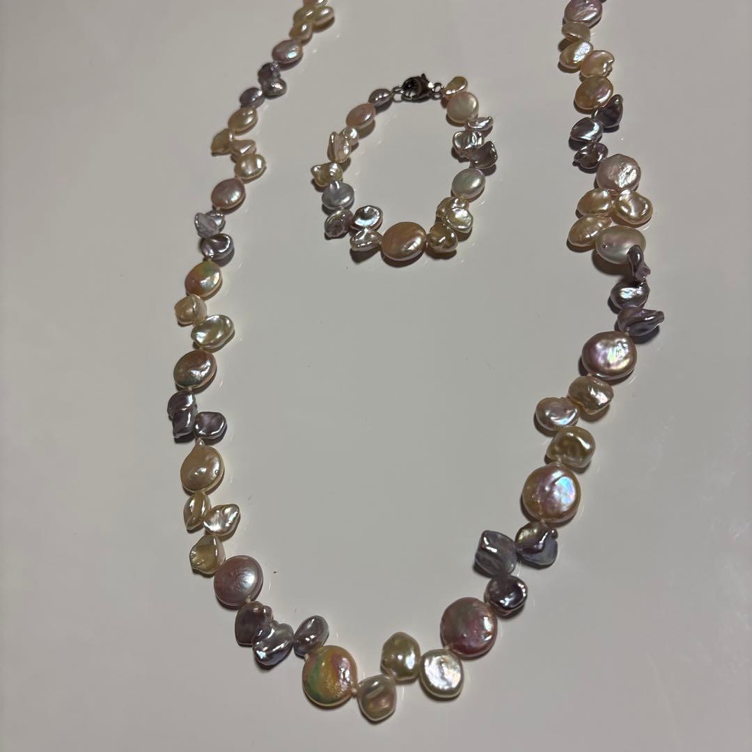 淡水バロックパール ネックレス ブレスレット