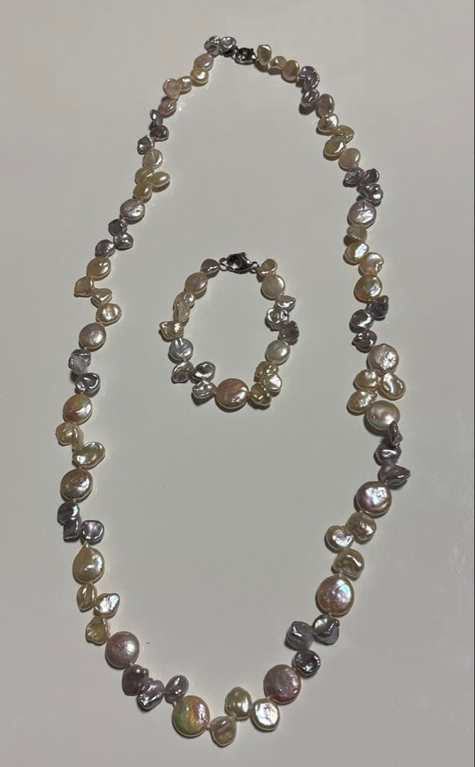 淡水バロックパール ネックレス ブレスレット