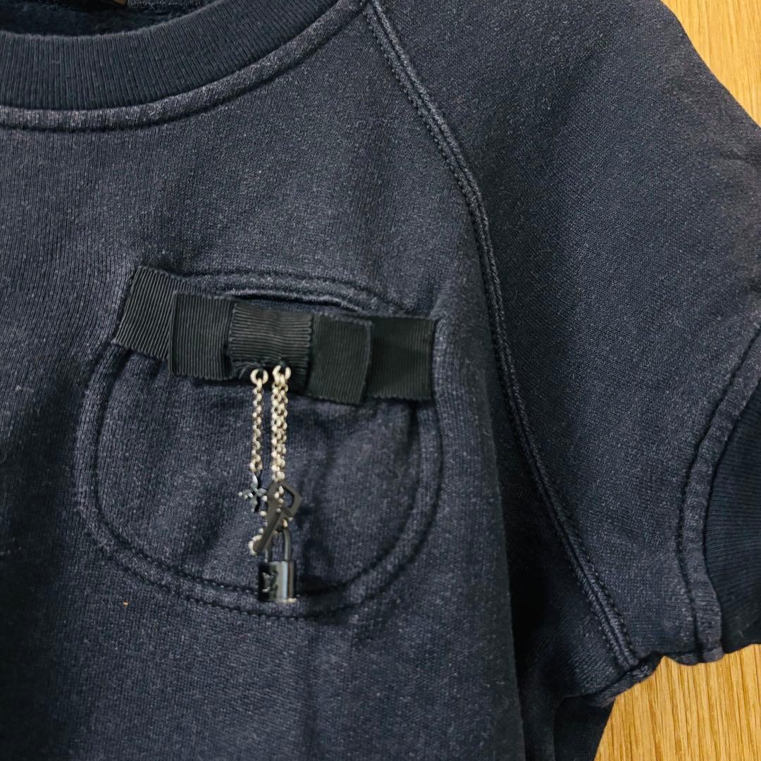 希少　ルイヴィトン 半袖Tシャツ　スエット　ブラック ショート丈　パドロック