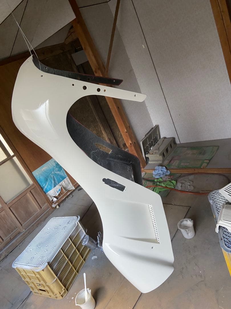 当時物 ロケットカウル 象鼻ステー付き イノウエタイプ コミネタイプ