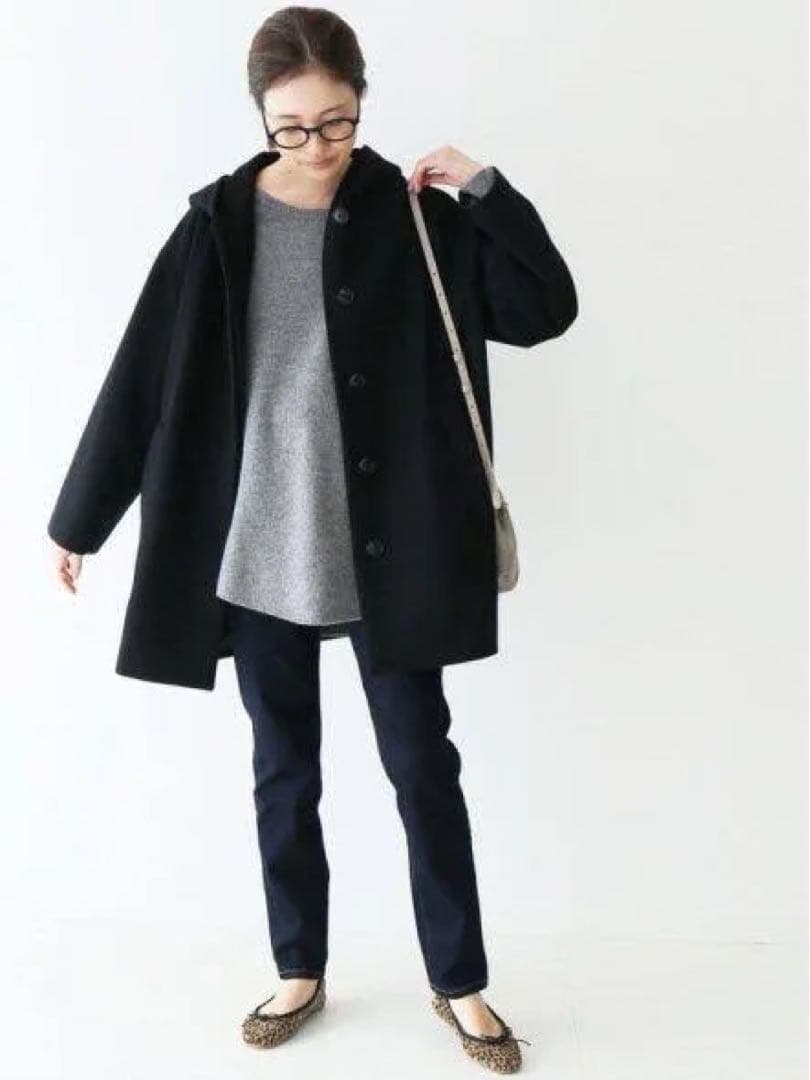 SLOBE IENA ソフトメルトンショートフードコート 未着用 スローブイエナ