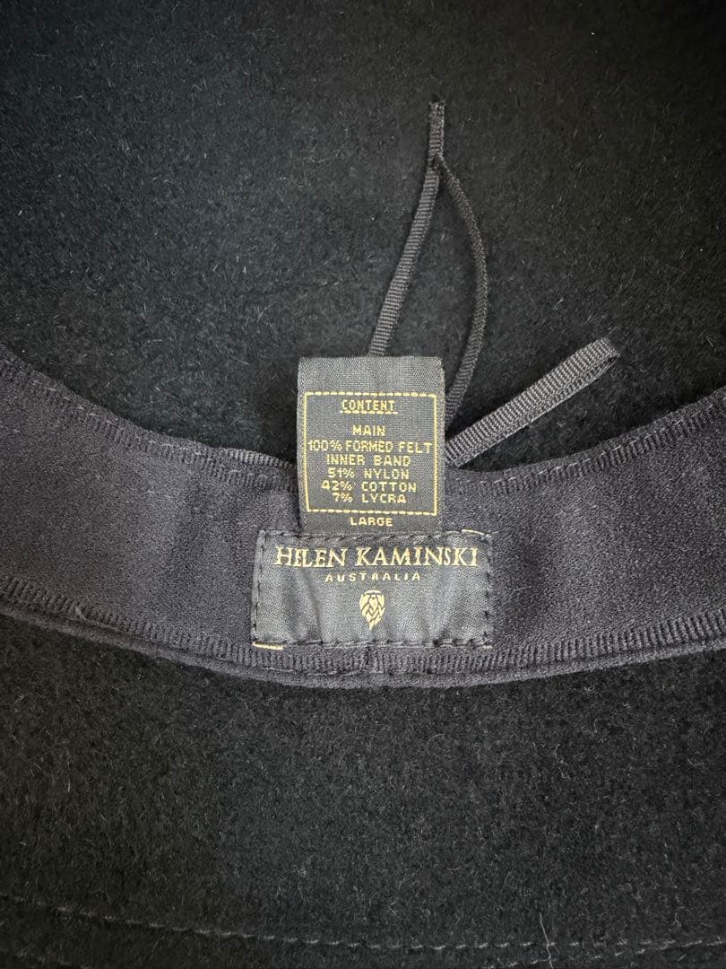 HELEN KAMINSKI ラビットウールハット　ブラック