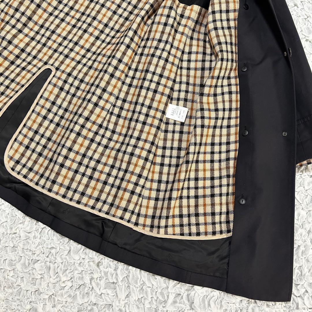 美品　DAKS トレンチコート ハウスチェック ライナー フード　13ABR