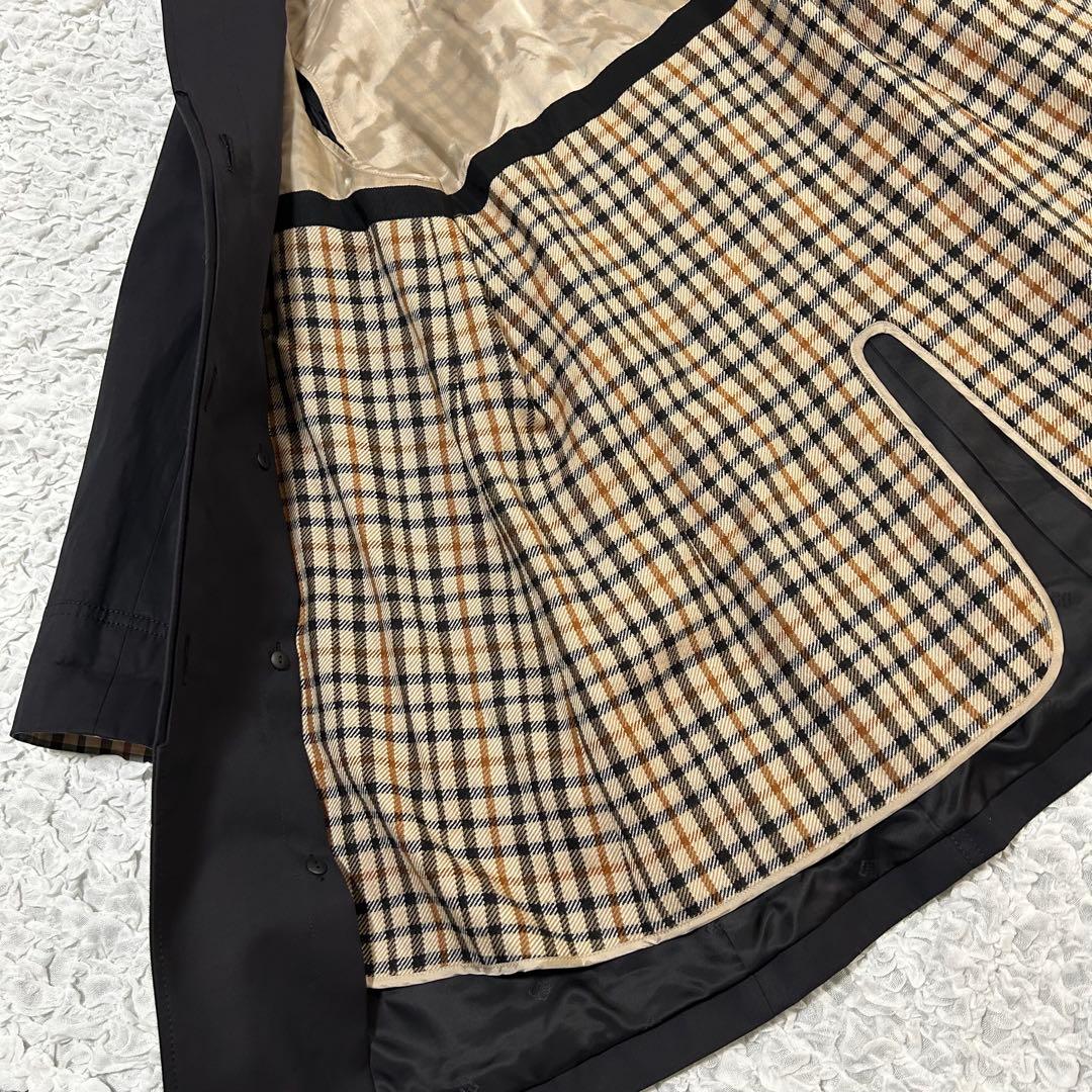 美品　DAKS トレンチコート ハウスチェック ライナー フード　13ABR