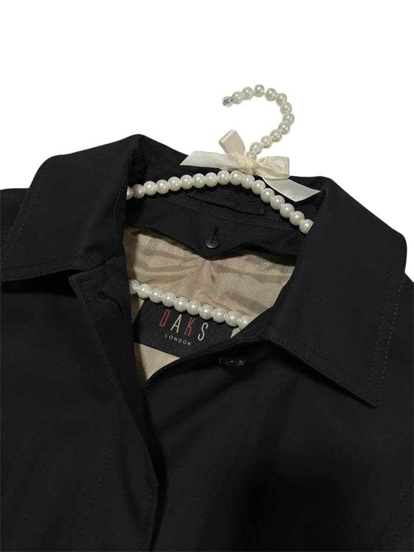 美品　DAKS トレンチコート ハウスチェック ライナー フード　13ABR