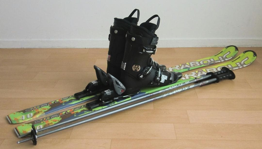 ■1月限定■送料無料■スワロー■スキー4点セット■140/24.5■メンテ付■■