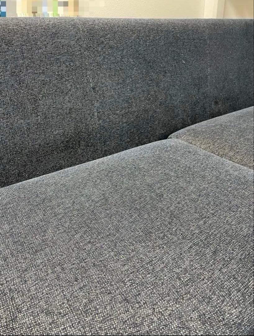 フランネルソファ HARBAN 本体2.5人掛け ハーバン　布カバー　スツール付