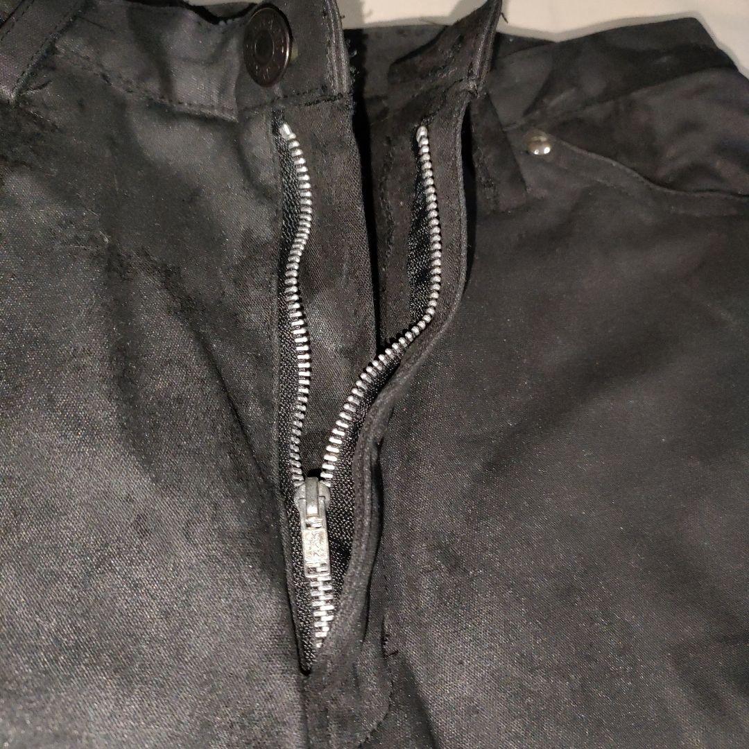 h.NAOTO ダメージベルト付き 黒 ハーフ パンツ 拘束 紐