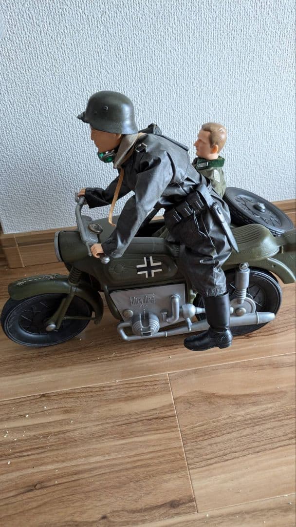 超激レア!! ミリタリー バイク ドイツ軍 コンバットジョー GI フィギュア