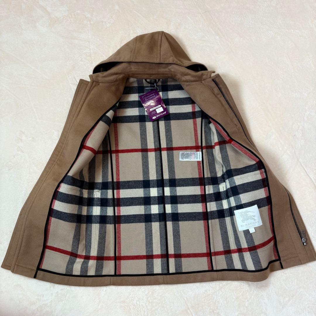 美品　バーバリーチルドレン　ダッフルコート　キャメル　12Y　クリーニング済み